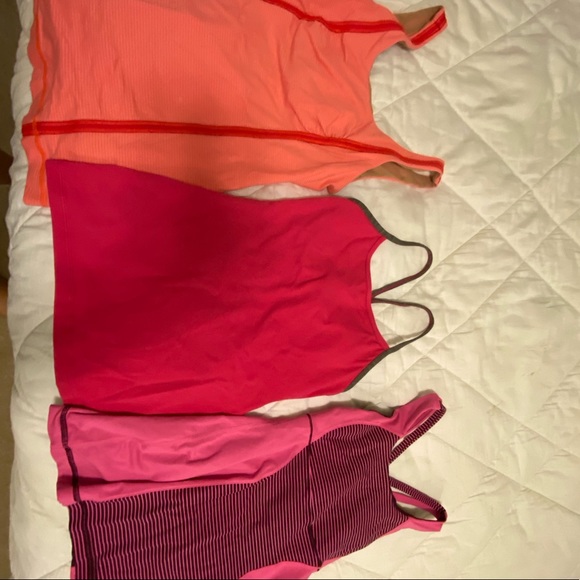 Lot of 3 Lululemon Workout Tanks Size 4 - Picture 1 of 2
